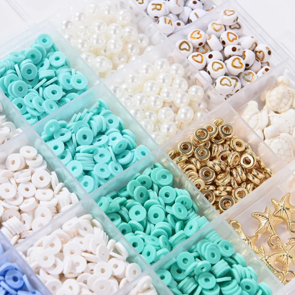 Jewelry Making Kits: 4200pcs Polymer Clay Beads - Image 5