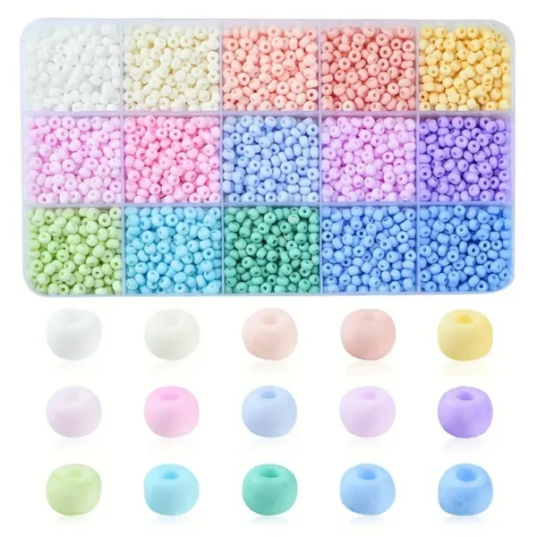 Jewelry making kits - 2250pcs Macaroon Seed Beads