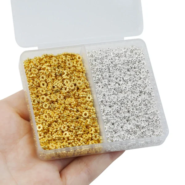 Jewelry Making Kits - 400pcs Snowflake Alloy Beads - Image 3