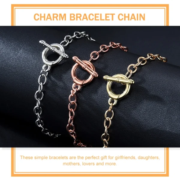 Jewelry Making Kits - 20 Pcs Gold Clasp Bracelet Charms - Image 5