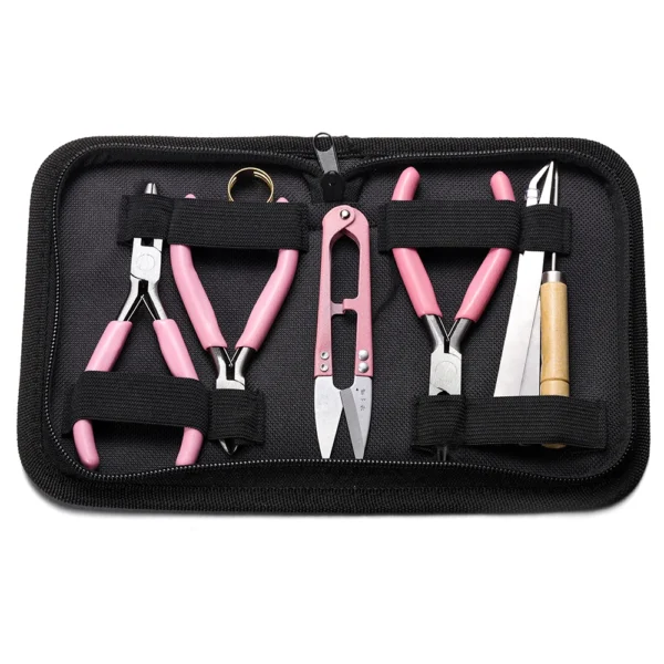 Jewelry Making Supplies Kit With Pliers Awl Scissors Opener Tools - Image 5