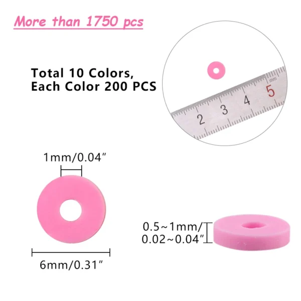 Jewelry Making Kits: 6mm Polymer Clay Beads - Image 4