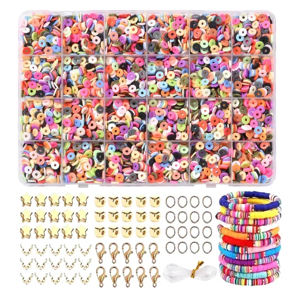 Jewelry Making Kits - 2400pcs Clay Beads for DIY