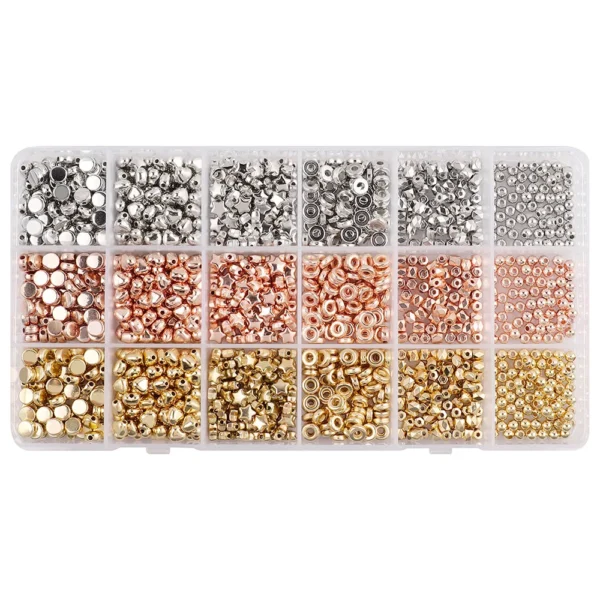 Jewelry Making Kits: 1440pcs Gold Spacer Beads DIY - Image 2