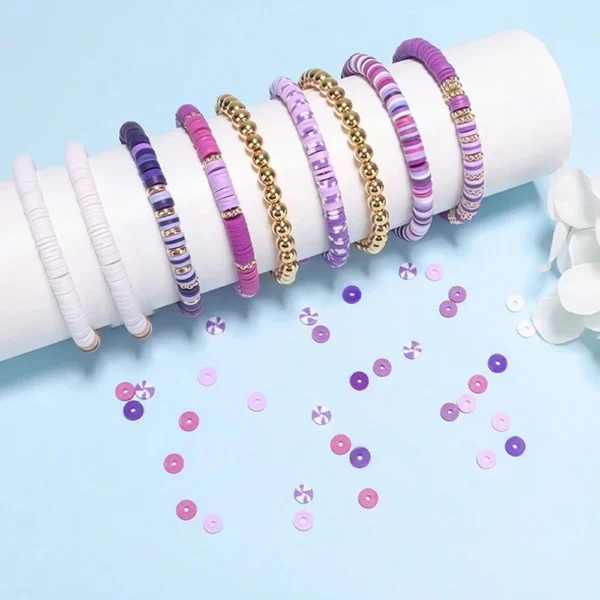 Jewelry making kits - 4200pcs Clay & Vinyl Beads - Image 2