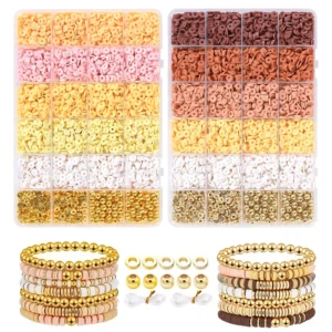 Jewelry Making Kits with Clay Beads & Elastic Thread