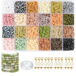 Jewelry Making Kits with 24 Color Clay Beads