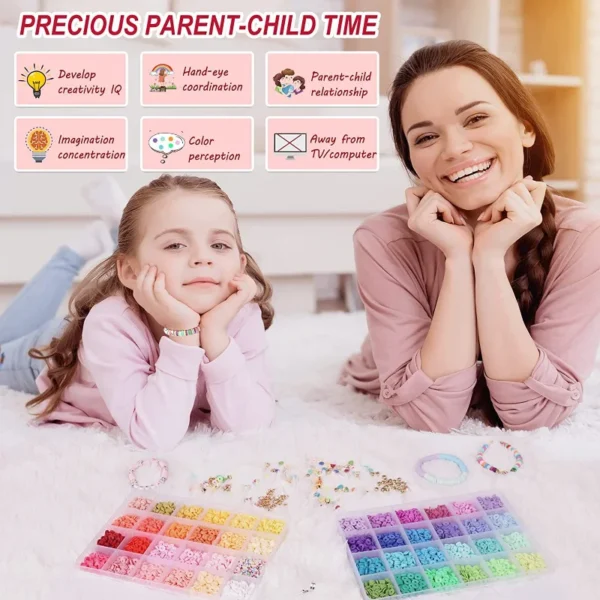 Jewelry Making Kits - 4800pcs Clay Beads for Bracelets - Image 3