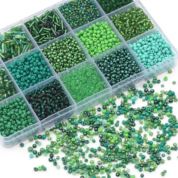 Jewelry Making Kits with 15 Colors Glass Beads - Image 4