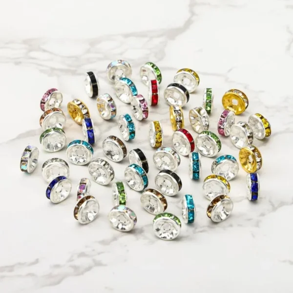 Jewelry Making Kits: 720pcs Diamond Spacer Beads - Image 5
