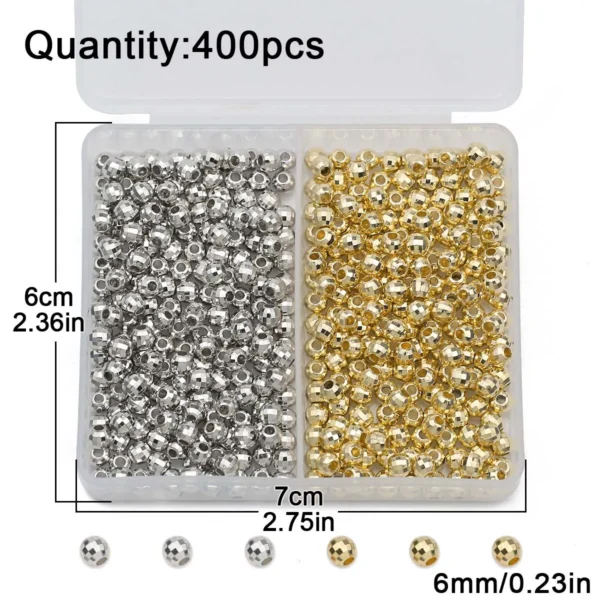 Jewelry Making Kits - 200PCS 4mm Faceted Beads - Image 4