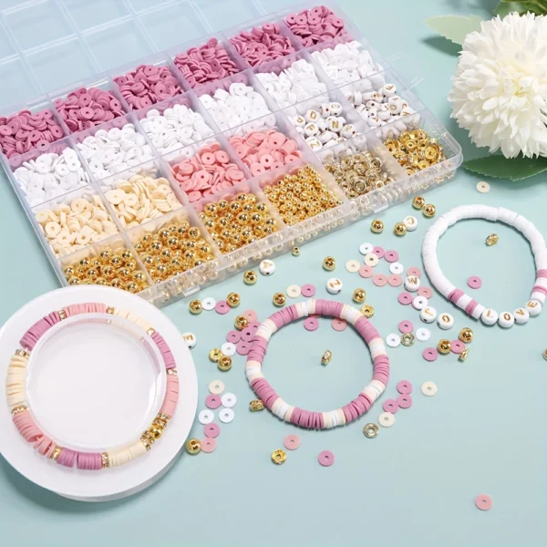 Jewelry Making Kits - Boho Style Clay Beads for Bracelets - Image 2