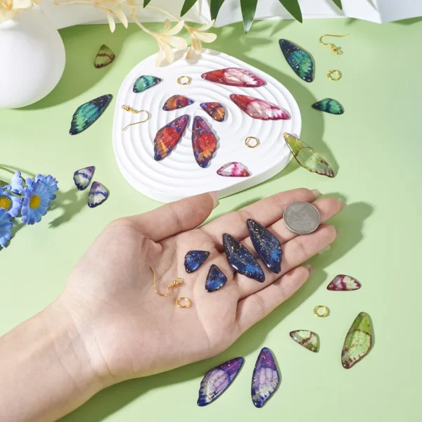 Jewelry Making Kits With Resin Butterfly Wing Charms - Image 4