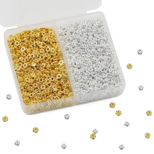 Jewelry Making Kits - 400pcs Snowflake Alloy Beads