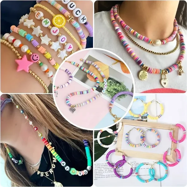 Jewelry Making Kits - Clay & Golden Beads for DIY - Image 5