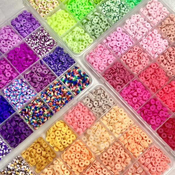 Jewelry Making Kits: 2400pcs Clay Beads for Bracelets - Image 3