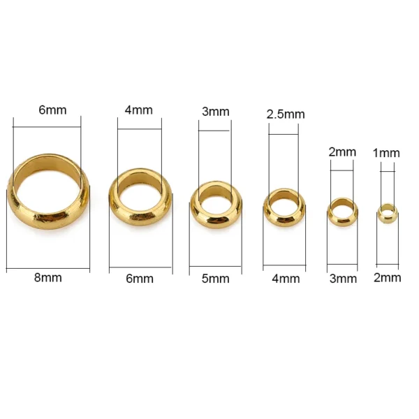 Jewelry Making Kits - Gold Spacer Beads Set - Image 2