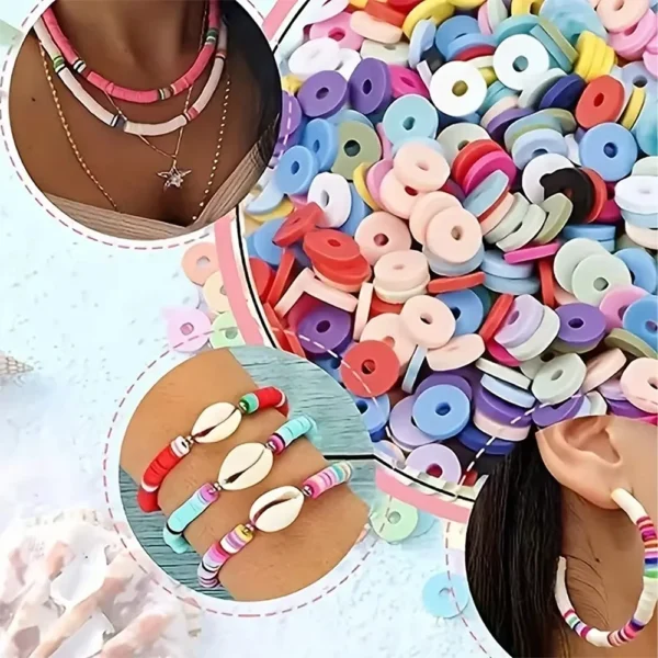 Jewelry Making Kits - 2400pcs Clay Beads for DIY - Image 2