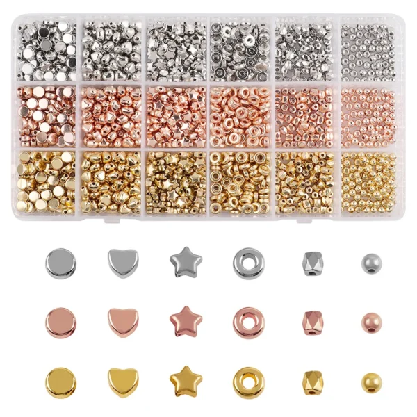 Jewelry Making Kits: 1440pcs Gold Spacer Beads DIY