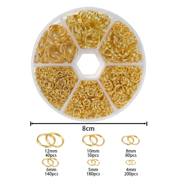 Jewelry Making Kits - 690pcs Jump Rings & Connectors - Image 2
