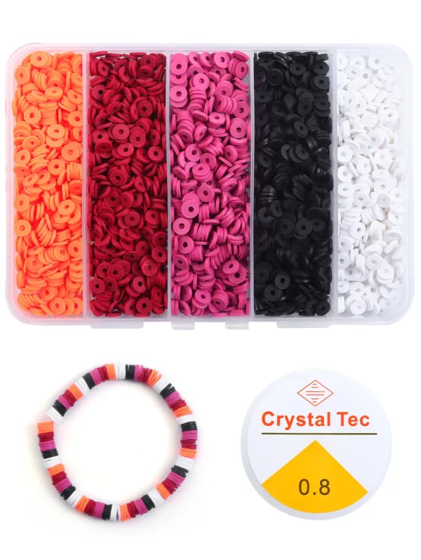 Jewelry Making Kits: 2250pcs Polymer Clay Beads for DIY - Image 4