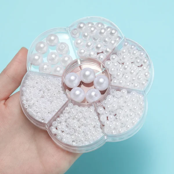 Jewelry Making Kits: 893pcs ABS Pearl Beads for DIY - Image 5