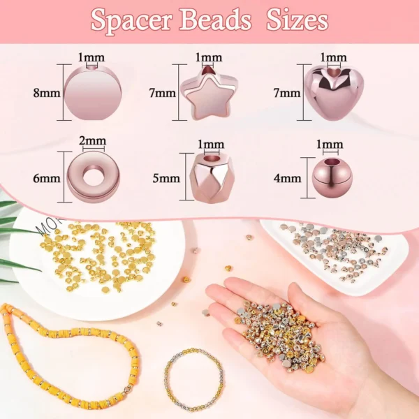 Jewelry Making Kits: 2160pcs CCB Spacer Beads Set - Image 4